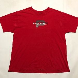 Vintage Polo Sport big logo p t shirt